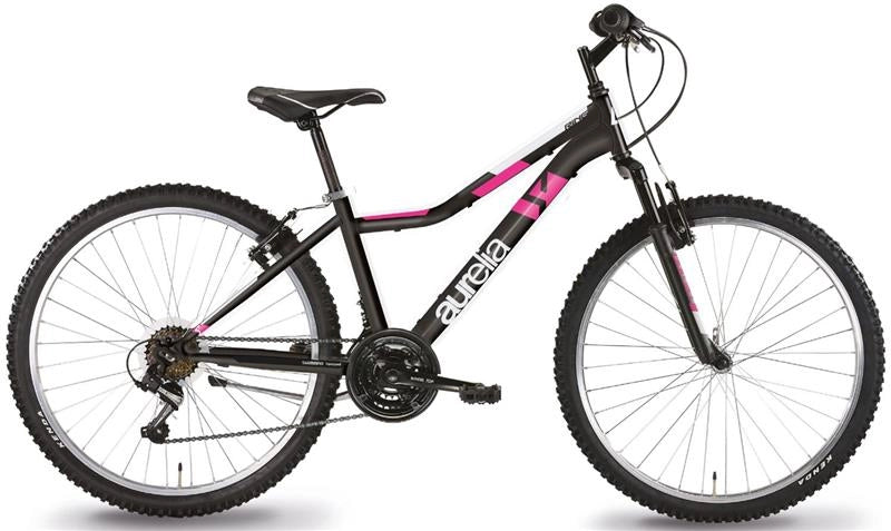 BICICLETTA AURELIA 26" IN COLORE FUCSIA E NERO PER DONNA