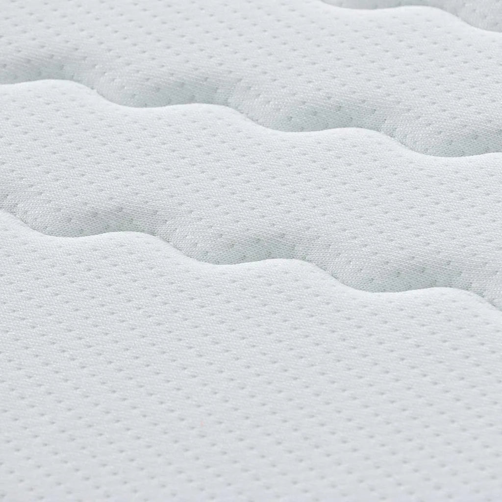 Materasso Bianco e Grigio 100 x 200 cm Molla Bonell