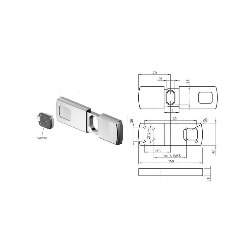 Protettore Serrande Magnetico 39X139 Mg740 Disec