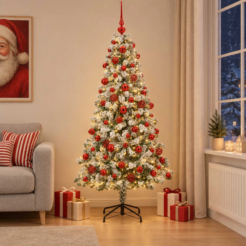 Albero di Natale Artificiale con Palline 240 cm 300 LED 3460809