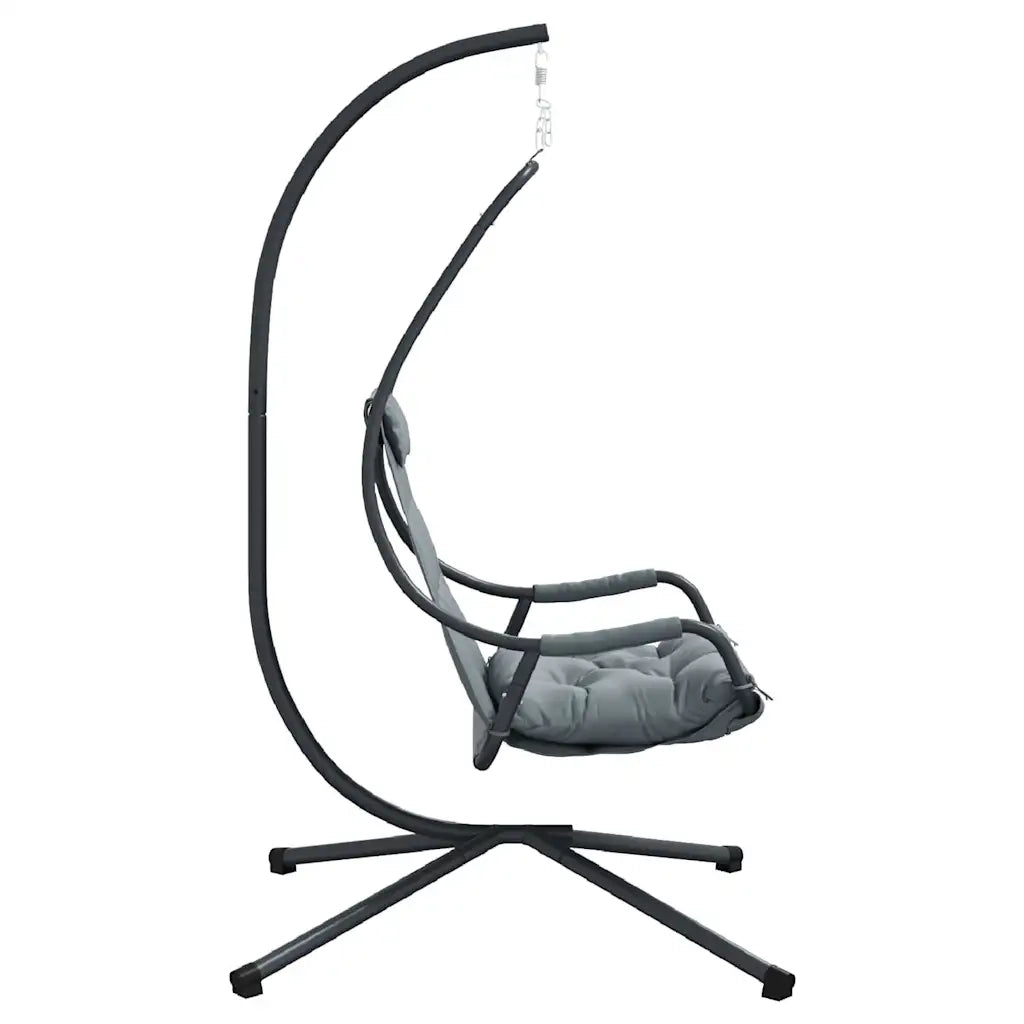 Sedia uovo sospesa Antracite 94 x 107 x 196,5 cm Acciaio CFW1896896