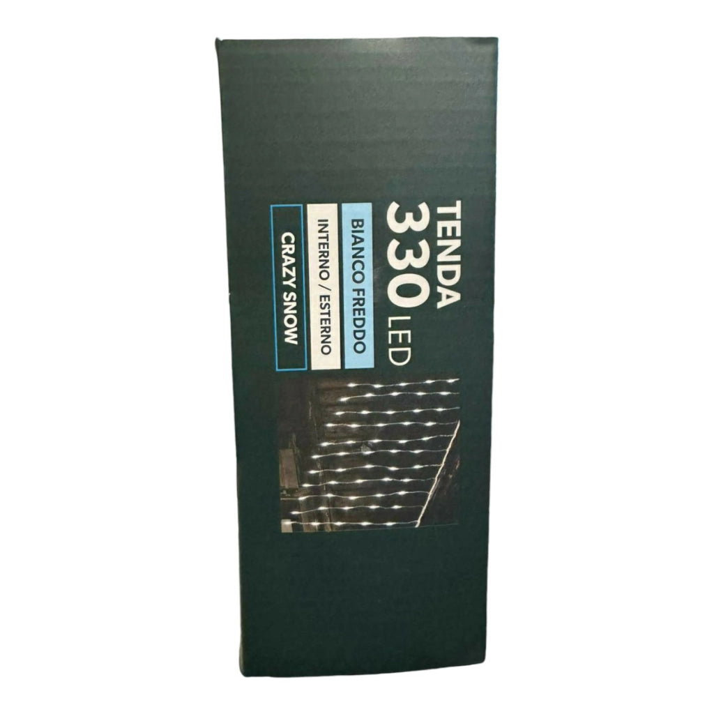 TENDA LUMINOSA 330 LED BIANCO FREDDO