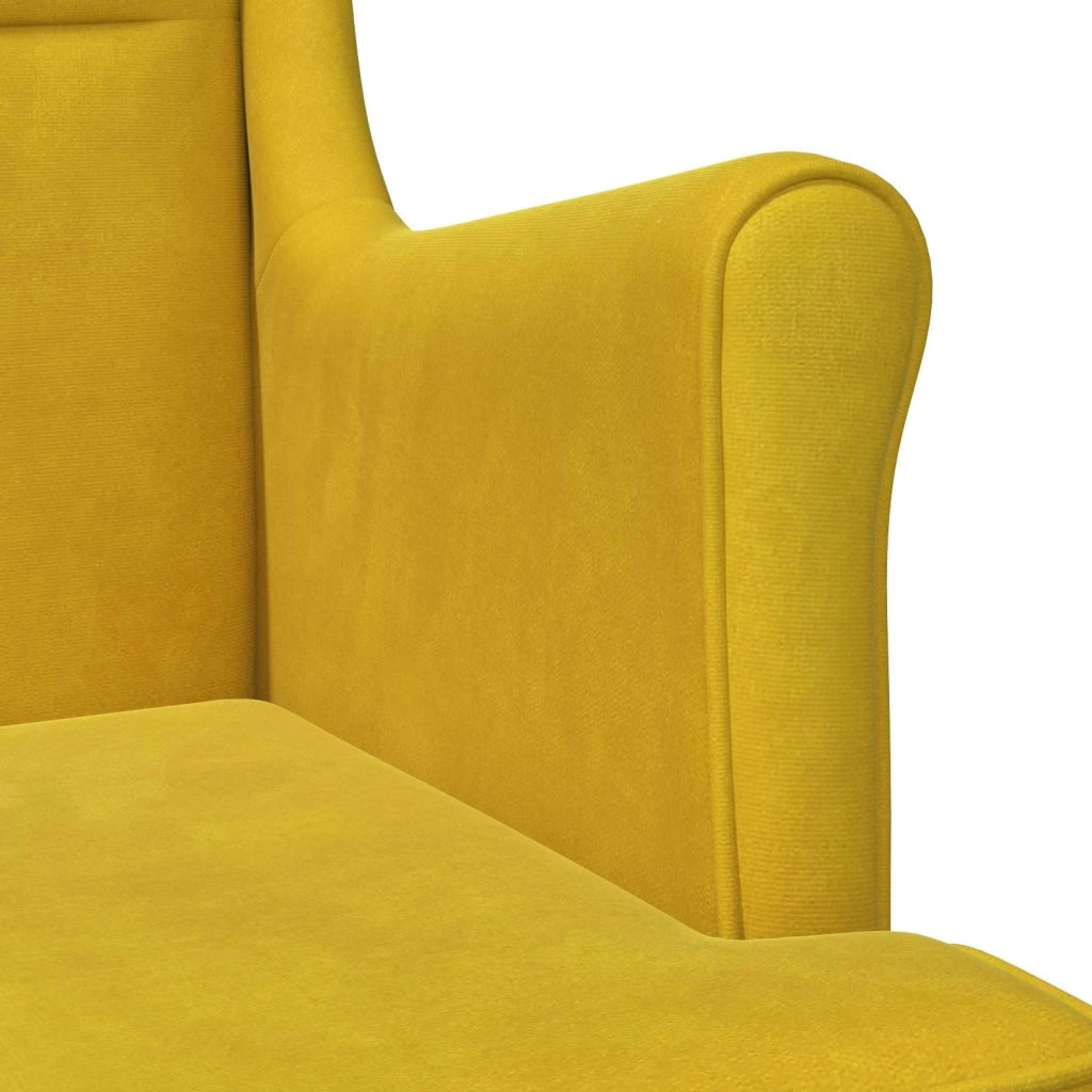 Poltrona Giallo Velluto 42029869