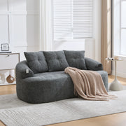 Divano 2 Posti Velluto con Cuscini ¨C MINIMAL ¨C Chenille, Design Compatto