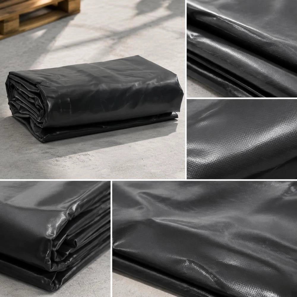 Tarpaulin, Anthracite, 3x6 M, 650 G/square Meter