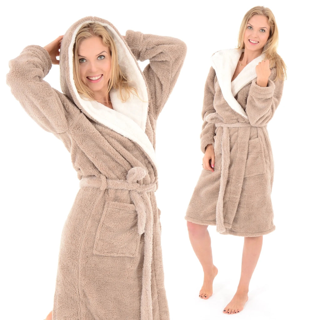 Accappatoio Da Donna Jordan Beige / Ekru Rozm.m