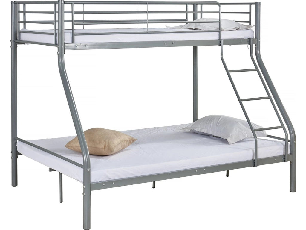 Letto a castello in metallo "Leo" - 90/140 x 190 cm - Taupe