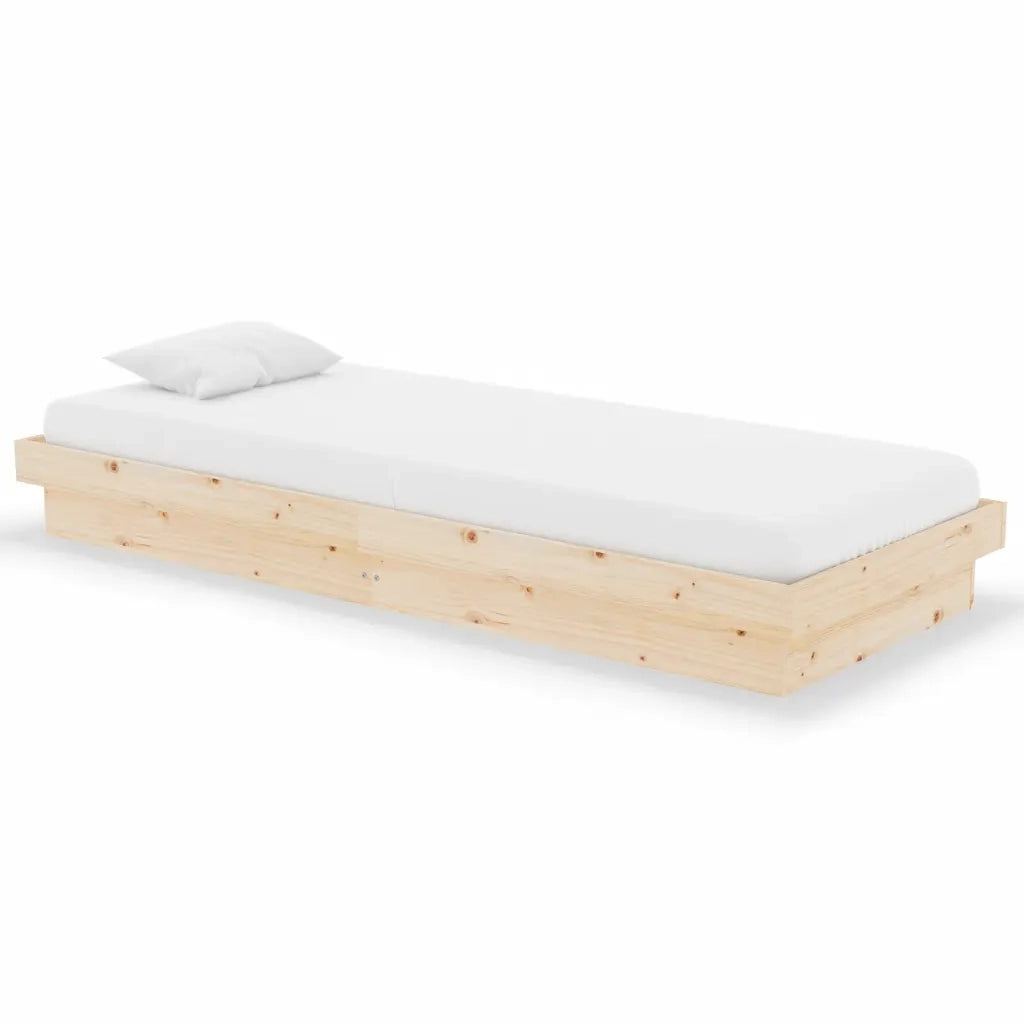 Giroletto-Struttura Letto in Legno Massello 75x190 cm Small Single 853846