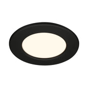 Faretto Incasso Thin Plastica Nero Led Integrato 6W 3000K