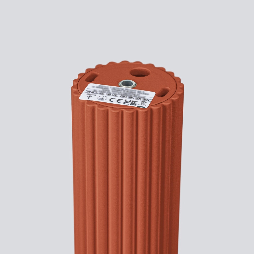Lampada da soffitto KARBON 10 rosso ocra