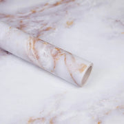 Foglia vinile autoadesiva - Effetto marmo - Impermeabile - 40 x 300 cm - Cucina/Bagno - Adesivi per mobili - Grigio/ Bianco granito - Carta da parati