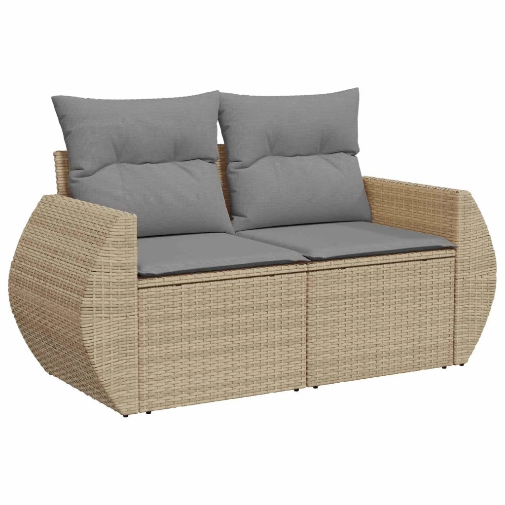 Set di divani 8 pz Beige e Grigio Chiaro 3448451