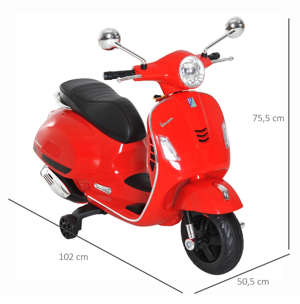 Moto Elettrica Bambini con Luci e Suoni ¨C zephmum ¨C Rosso