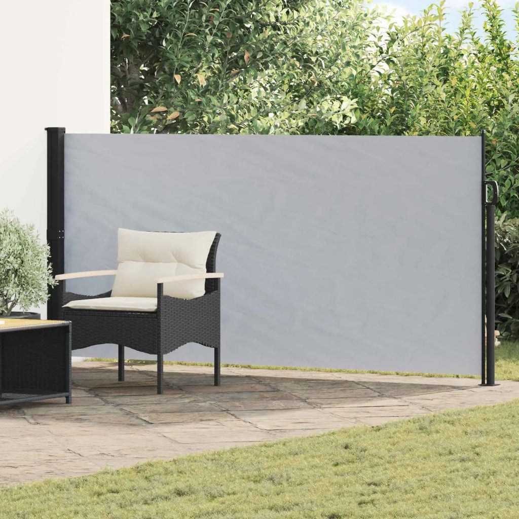 Tenda da Sole | Tenda laterale retrattile Grigio 600 x 160 cm Poliestere