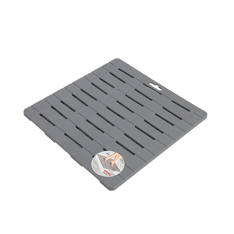 Pedana doccia rigida 55x55 cm grigia in plastica PP linea Winny Feridras