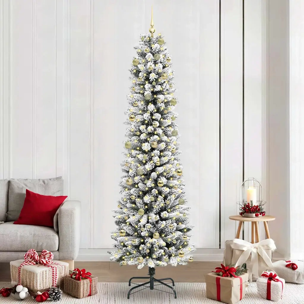 Albero di Natale artificiale con 300 LED Bianco 240 cm 3396133