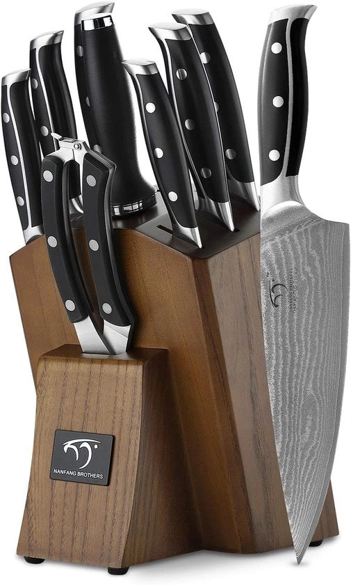 Set di Cucina da 9 pezzi con Affettatrice e Forbici