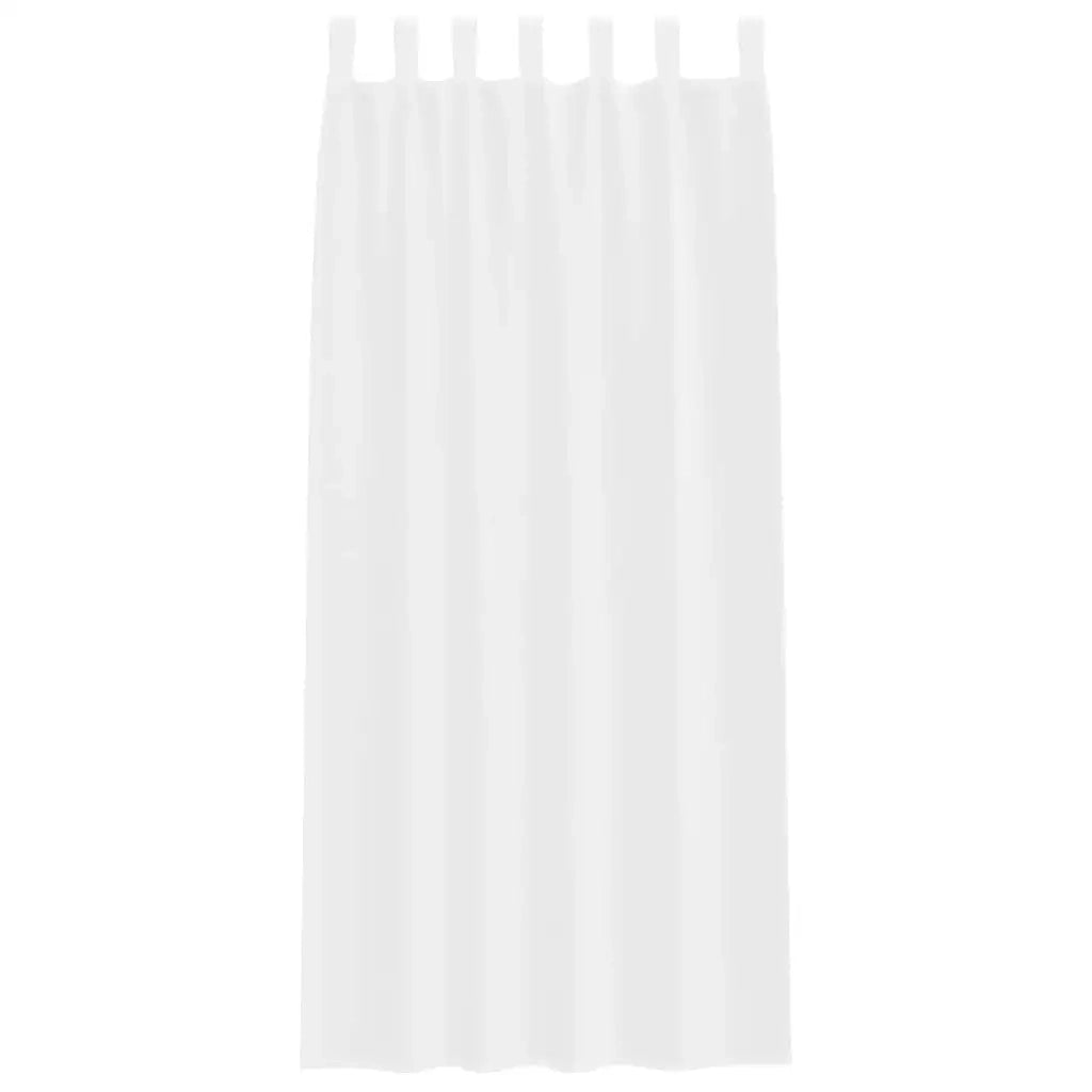 Tenda in Velo con tende 2 pcs Bianco 245 x 140 cm Poliestere 4108035
