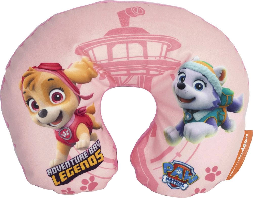 Cuscino collo bambina da viaggio rosa girl