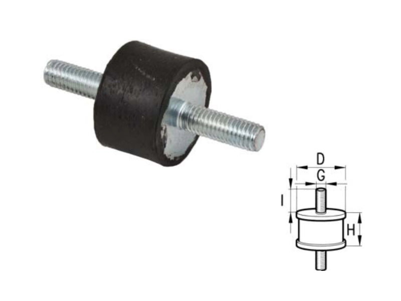 Supporti antivibranti con vite da entrambi i lati - 60758