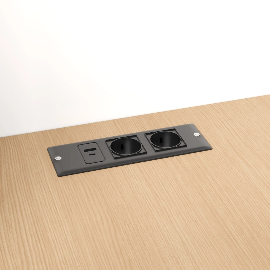 Scrivania pieghevole con libreria presa UE USB ripiani regolabili MDF bianco 104.5 × 30.5 × 160 cm