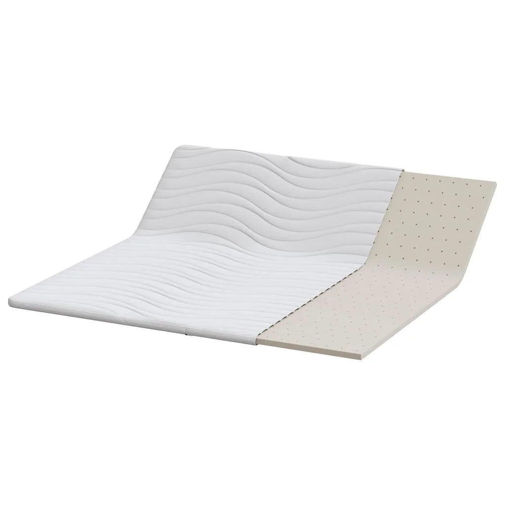 Topper per materasso Bianco 200 x 200 cm Tessuto a maglia 4106411