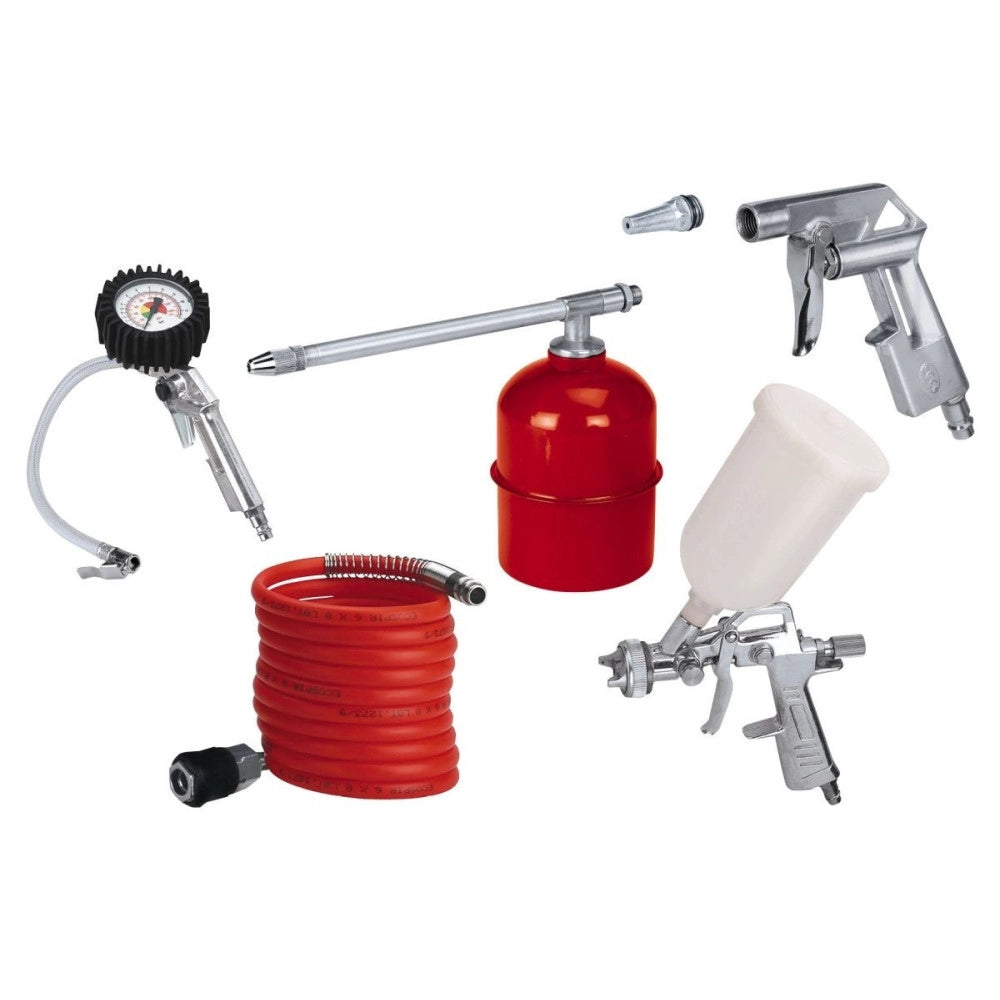 Trade Shop - Set 5 Accessori Per Compressore Aria Compressa Professionale Da Lavoro Einhell -