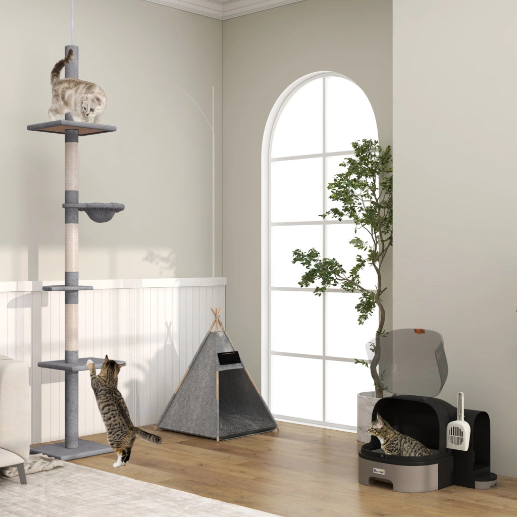 Casetta per gatti ¨C Minimal ¨C Grigio + Nero