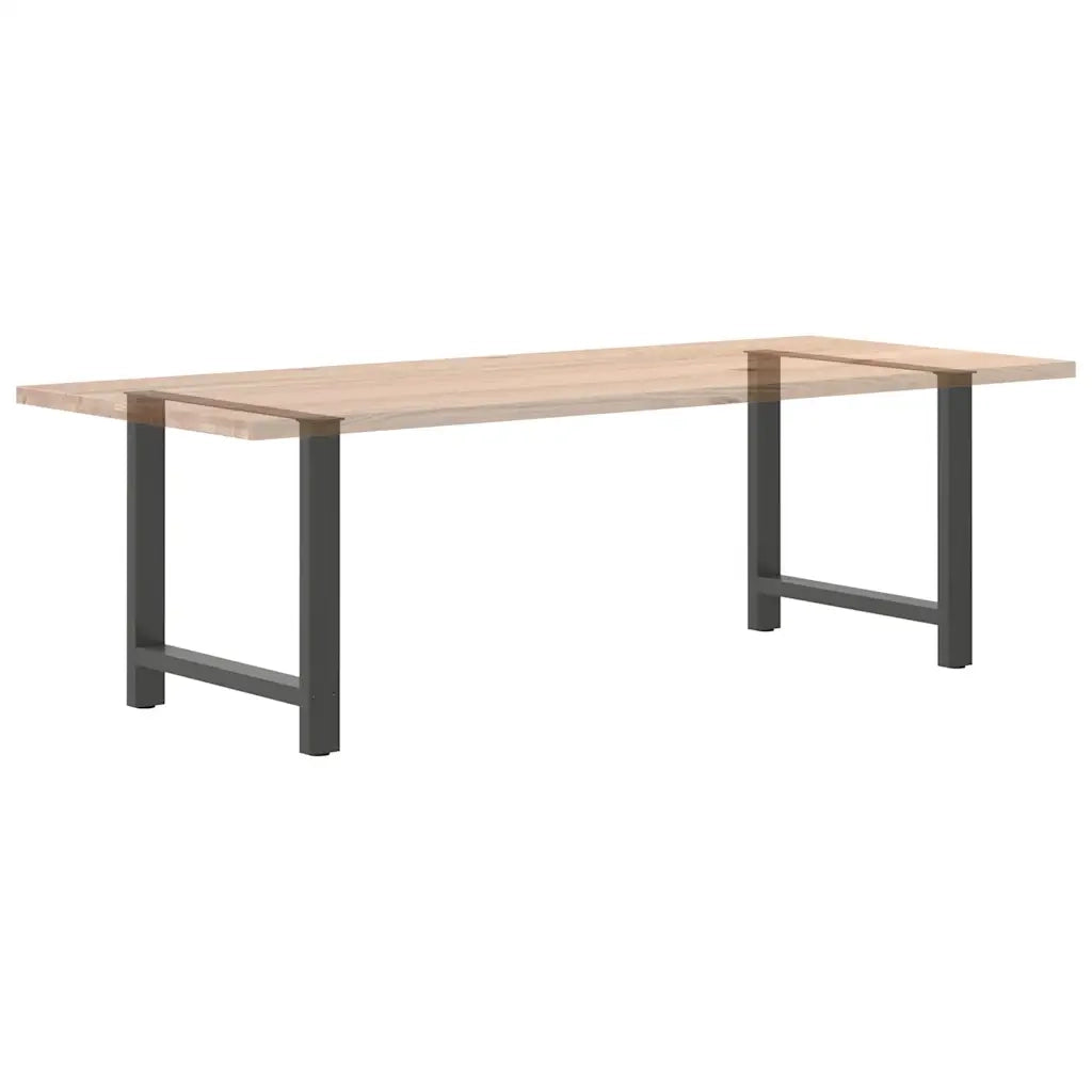 Gambe per tavolo da pranzo antracite 2 pz | Piede del tavolo 70x(72-73) cm in acciaio