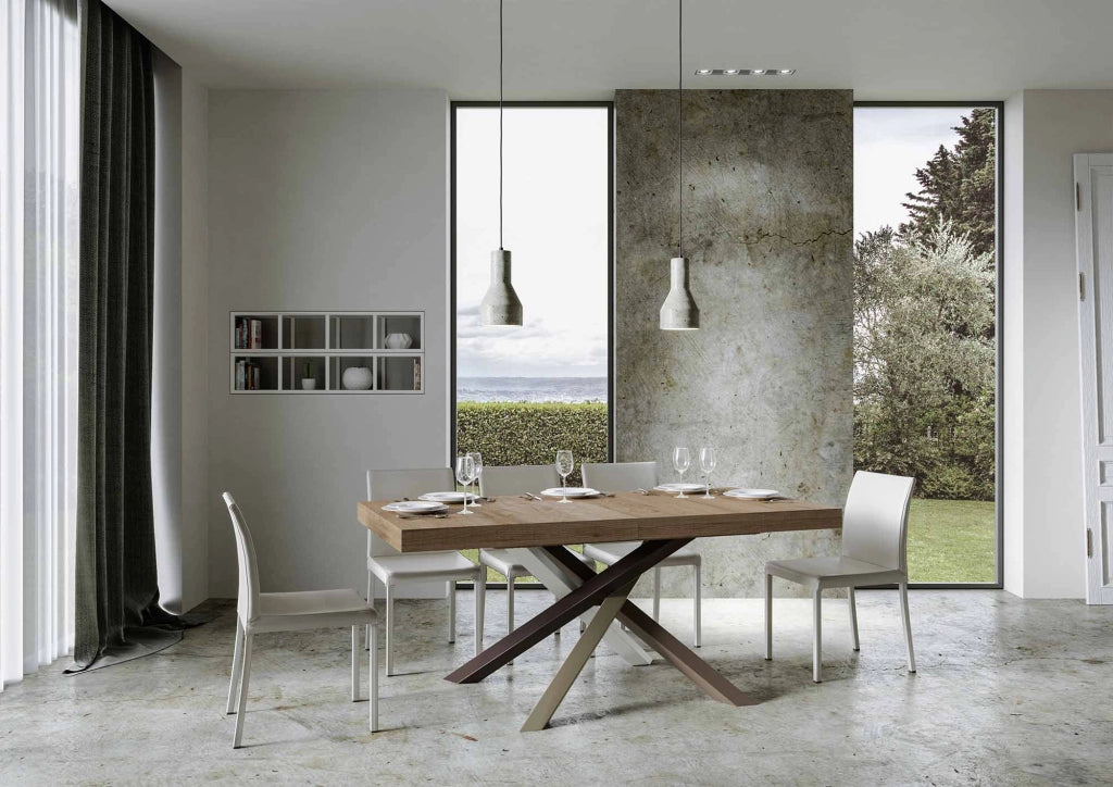 Tavolo Allungabile 180-284x90x77 cm Volantis Quercia Naturale