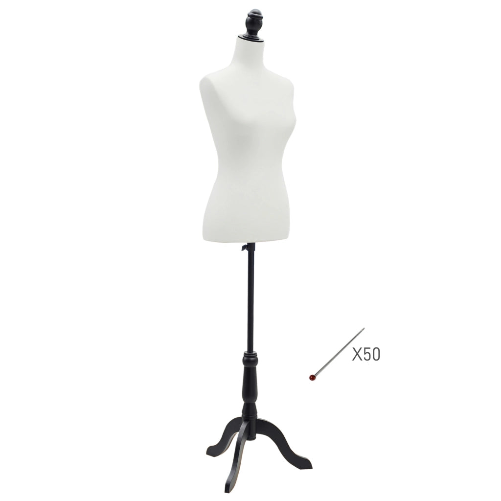 Manichino Donna Regolabile ¨C Minimal ¨C Bianco 130-168 cm con Treppiedi