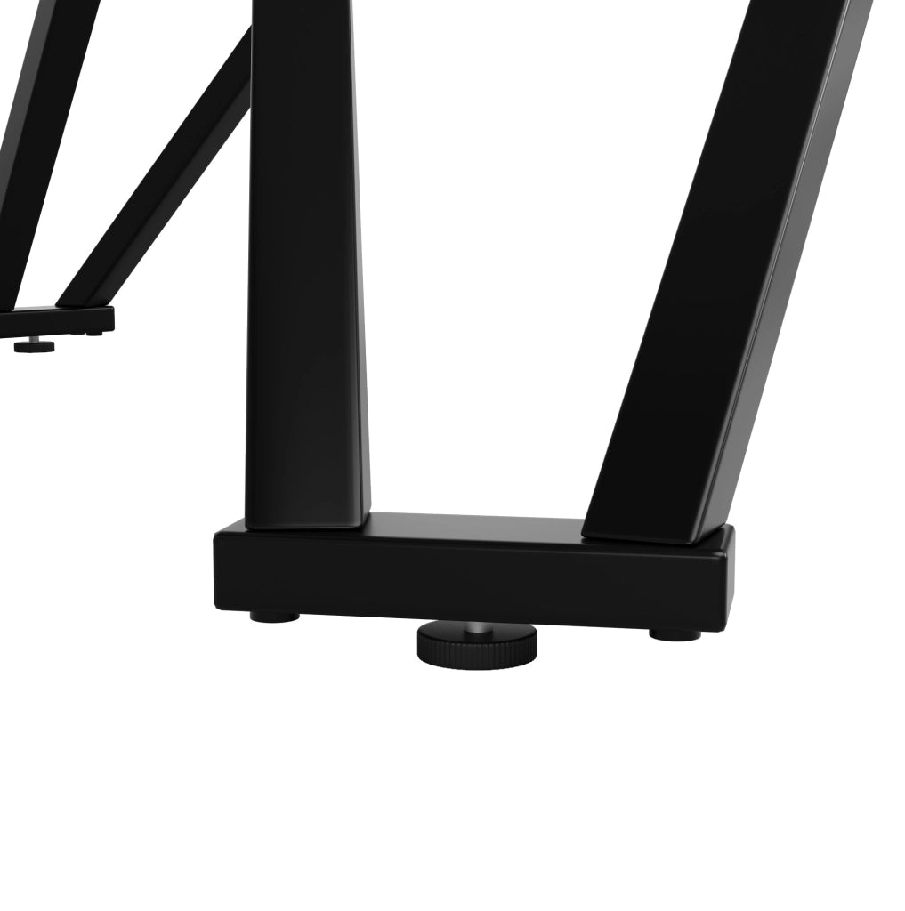 Tavolo da pranzo rotondo 100x100x76 cm in MDF; nero