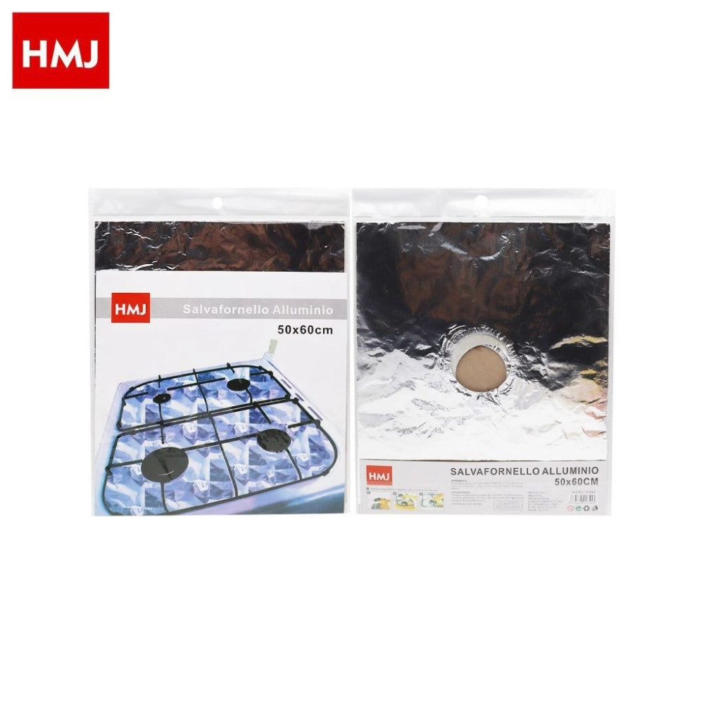 Trade Shop - Carta Alluminio Copri Salva Fornello 50x60 Per Protezione Piano Fornelli -