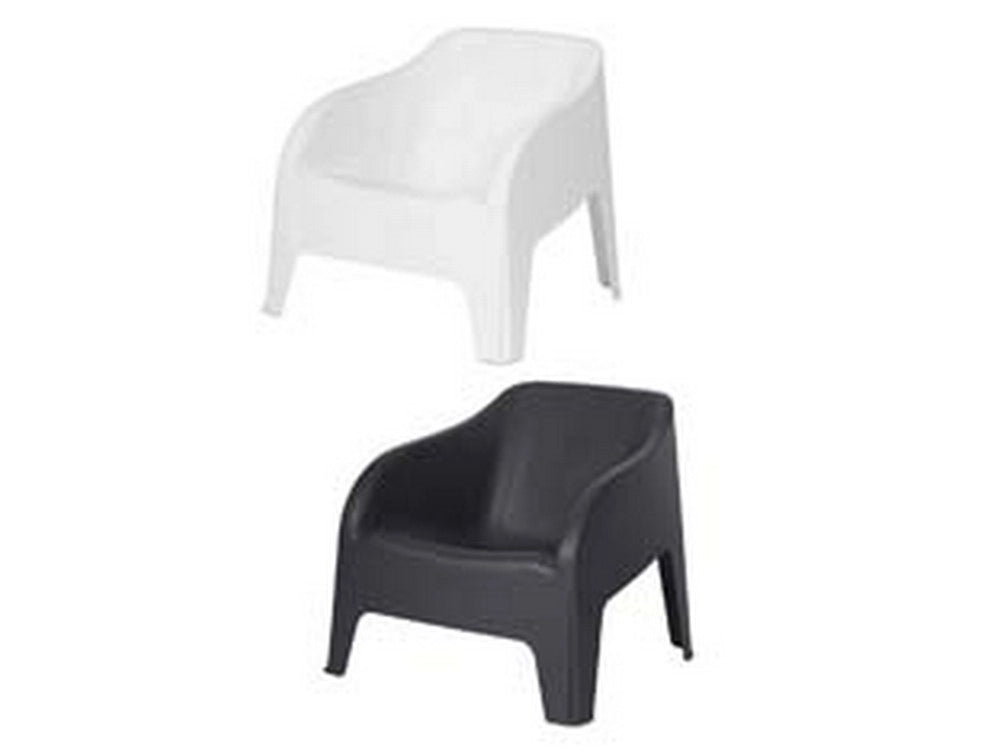 1pz poltrona petra per interno/esterno art.185 - cm.79x76,5x70, nera/antracite cod:ferx.fer434089