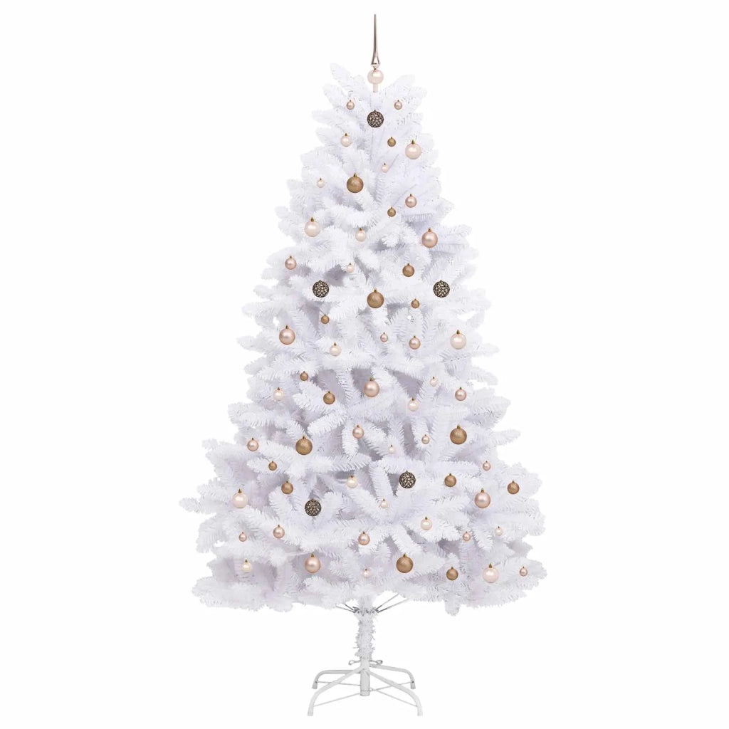 Albero di Natale artificiale 270 cm PVC e Acciaio Bianco 3210154