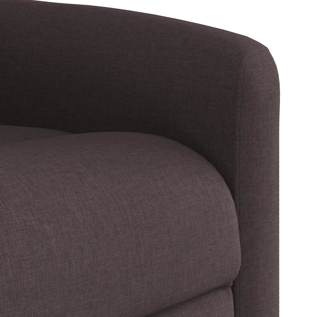Poltrona Alzapersona Reclinante Elettrica Marrone Scuro Tessuto 3303159