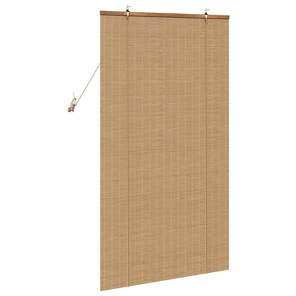 Tenda a rullo con tende-Tenda avvolgibile Marrone 80 x 160 cm Bamb¨´ 527377