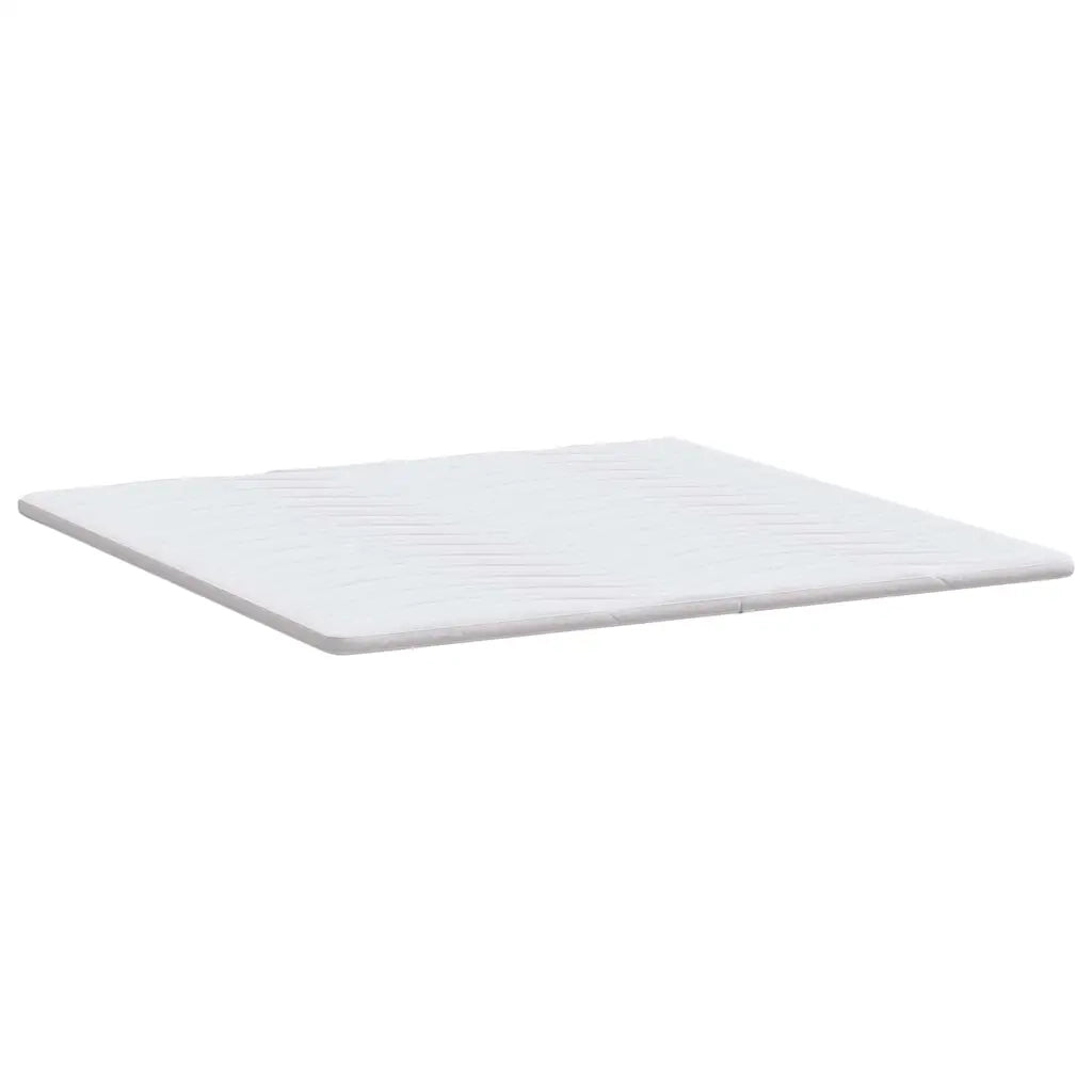 Topper per materasso Bianco 200 x 200 cm Tessuto a maglia 4106411