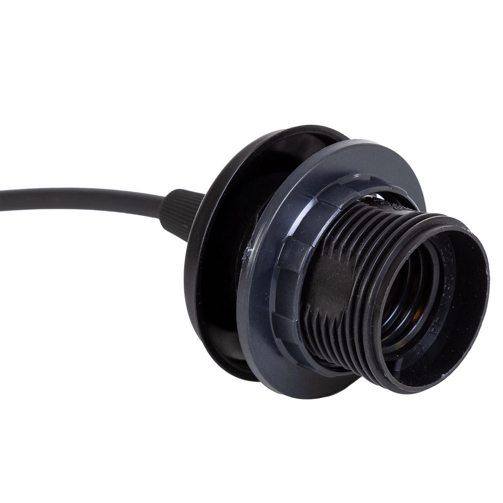 Lampada da soffitto in carta nera, D40x56h cm