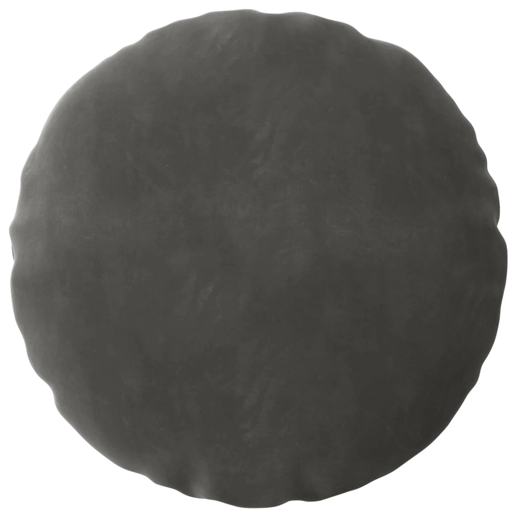 Federa 6 pcs HEERLEN Grigio Scuro Ø 50 cm Velluto 922538