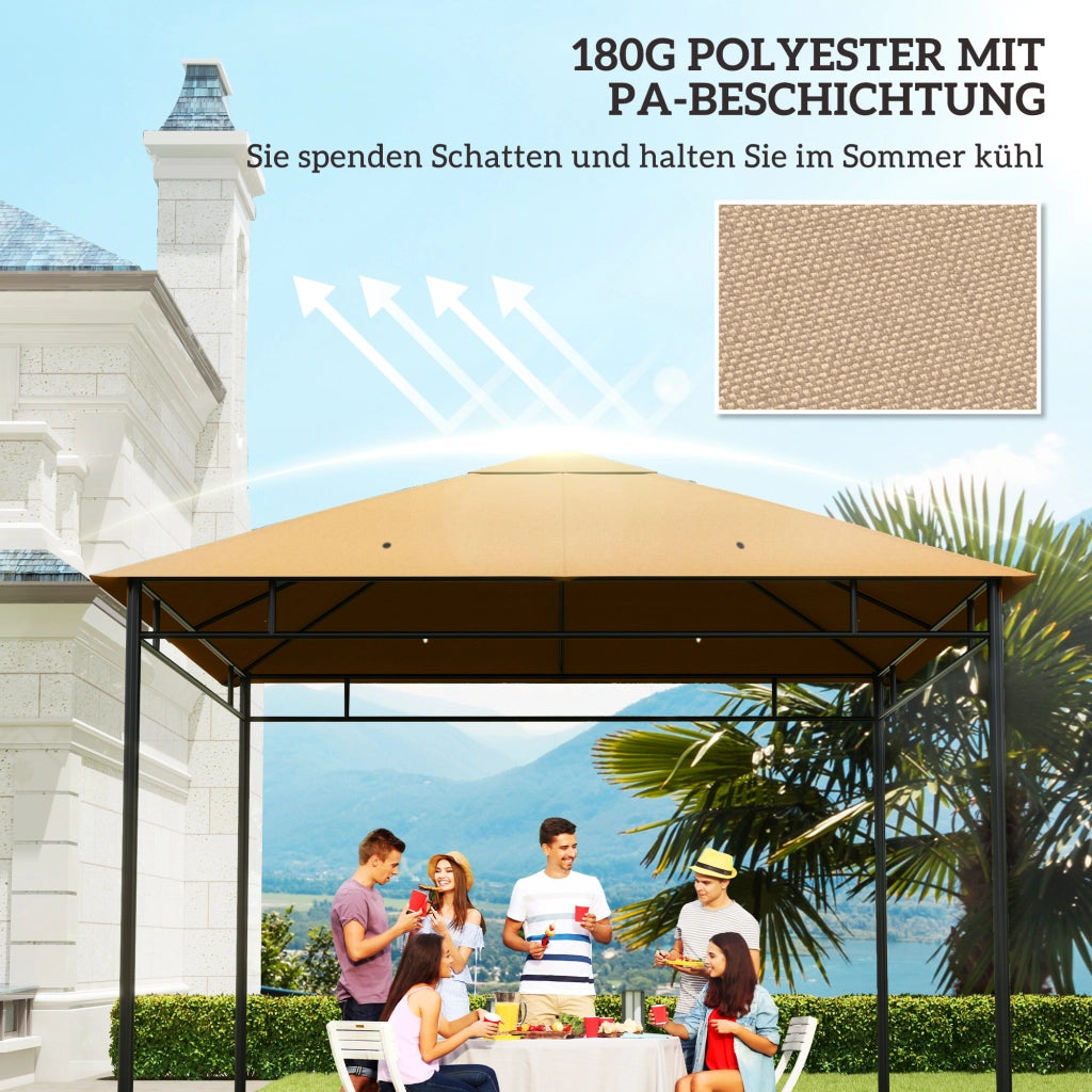 Tetto sostitutivo per gazebo da giardino ¨C zephmum ¨C Poliestere 298x295 cm Beige