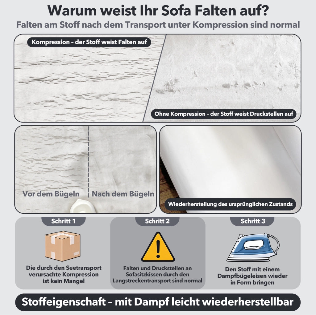 Divano letto modulare a U ULEVR 278x127 cm con letto estraibile, USB e cuscini rimovibili, beige