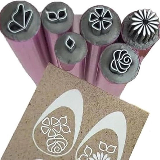 Set di punteruoli per unghie - 6 pezzi - Set di pennelli per arte delle unghie - Strumento per punteruoli - Strumento per arte delle unghie
