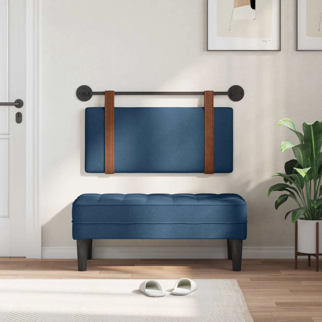 Testiera | Testata sospesa Blu PU Antico