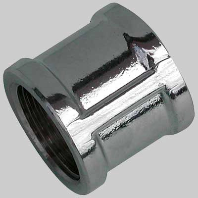MANICOTTO FEMMINA/FEMMINA CROMATO  3/8 x 3/8     MADE IN ITALY
