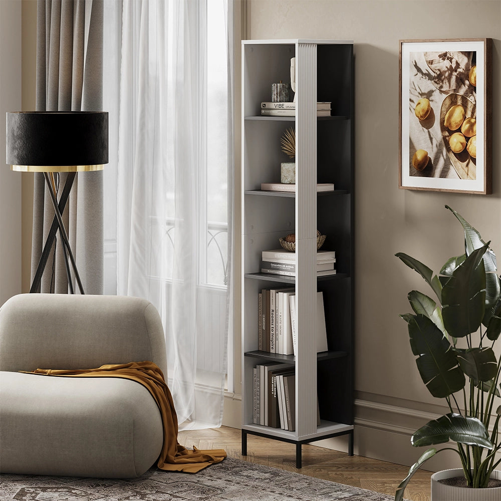 Vicco Libreria Bianco 36 x 188 cm con 5 scomparti