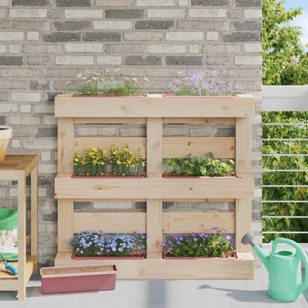 Fioriere per Euro pallet 24 pcs Marrone 36 x 13,5 x 9,5 cm 42037209