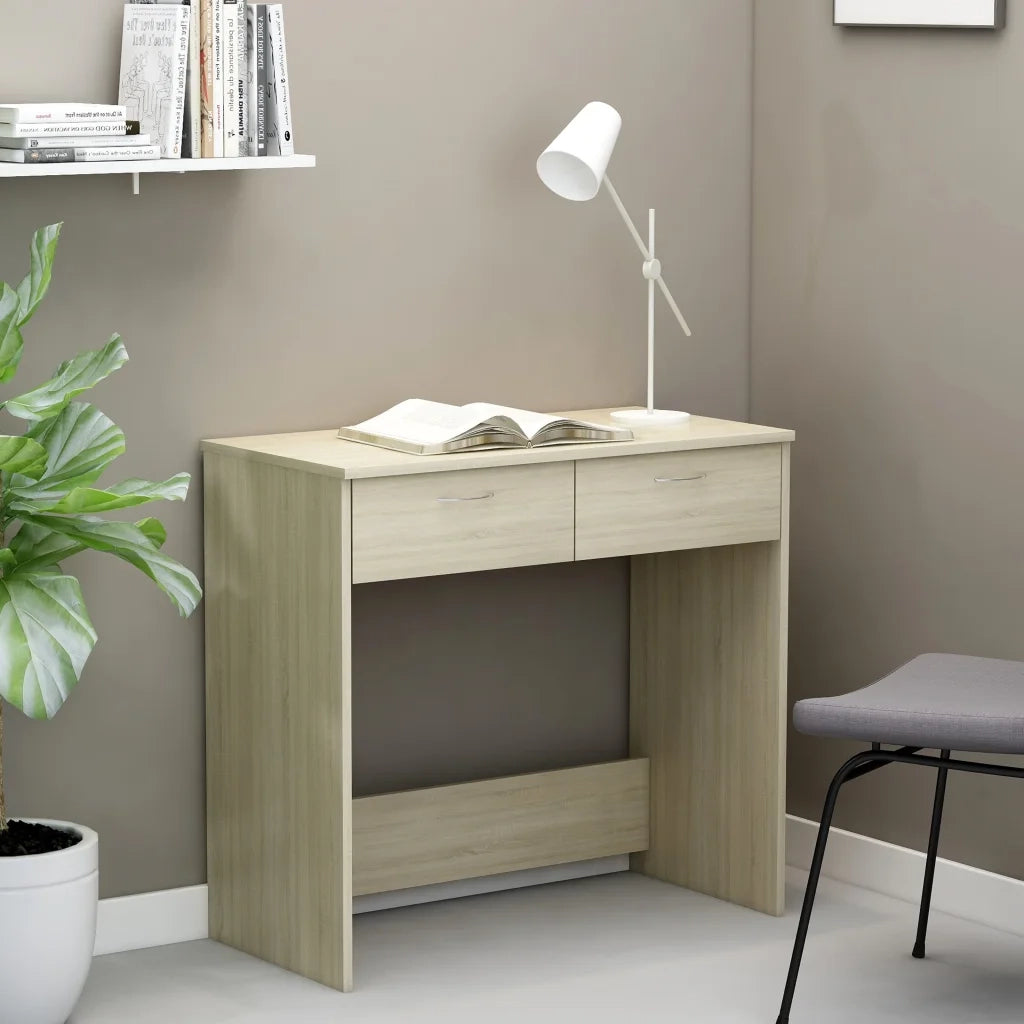 Scrivania Rovere Sonoma 80x40x75 cm in Legno Multistrato 801358