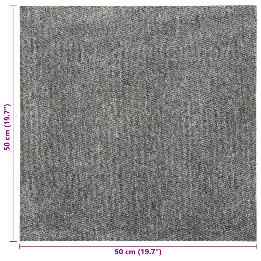 Tappeto 20 pcs Grigio 50 x 50 cm 100% Polipropilene 42046748