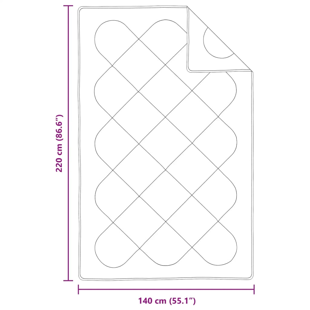 Piumone | Duvet con cuscino 2 pz Bianco Microfibra